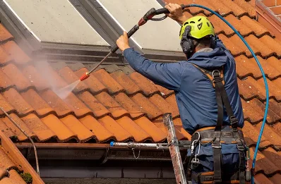 Démoussage et hydrofuge de toiture à Tournans